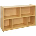 Tot Mate TMS303A.S2222 Maple Laminate School Preschool Compartment Storage - 46'' x 15'' x 30 1/2'' 538TMS303MPA